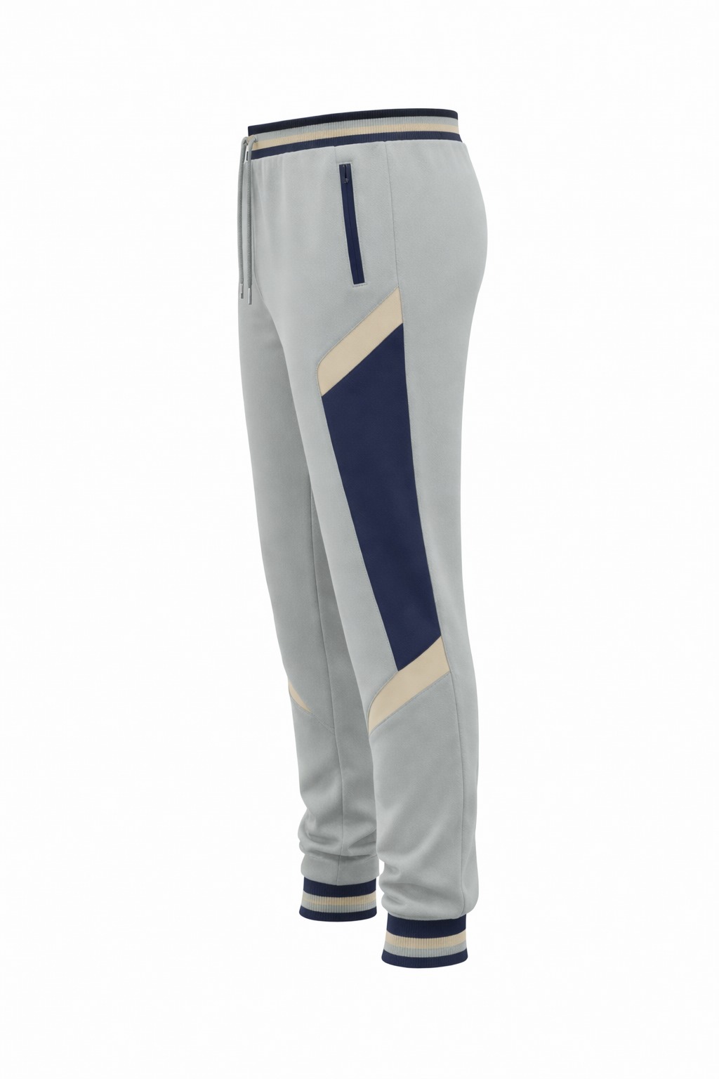Men's Designer Sage Green Tech Fleece Tracksuit Set - Image 3